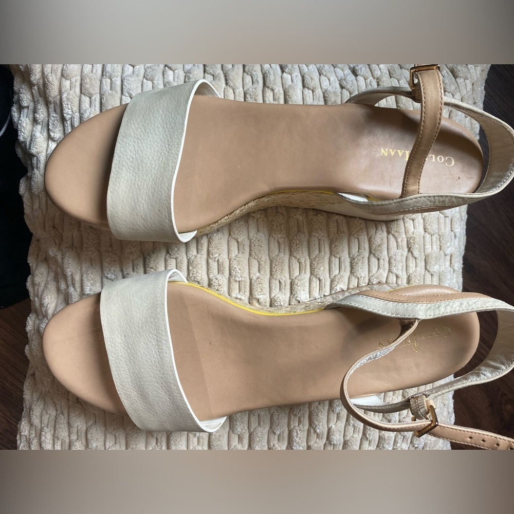 Cole Haan Arden Platform Wedge Sandal Ivory